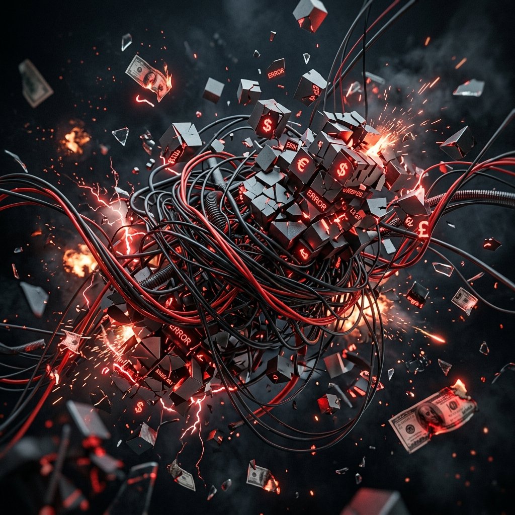 Caos e desorganização gerando perda de dinheiro